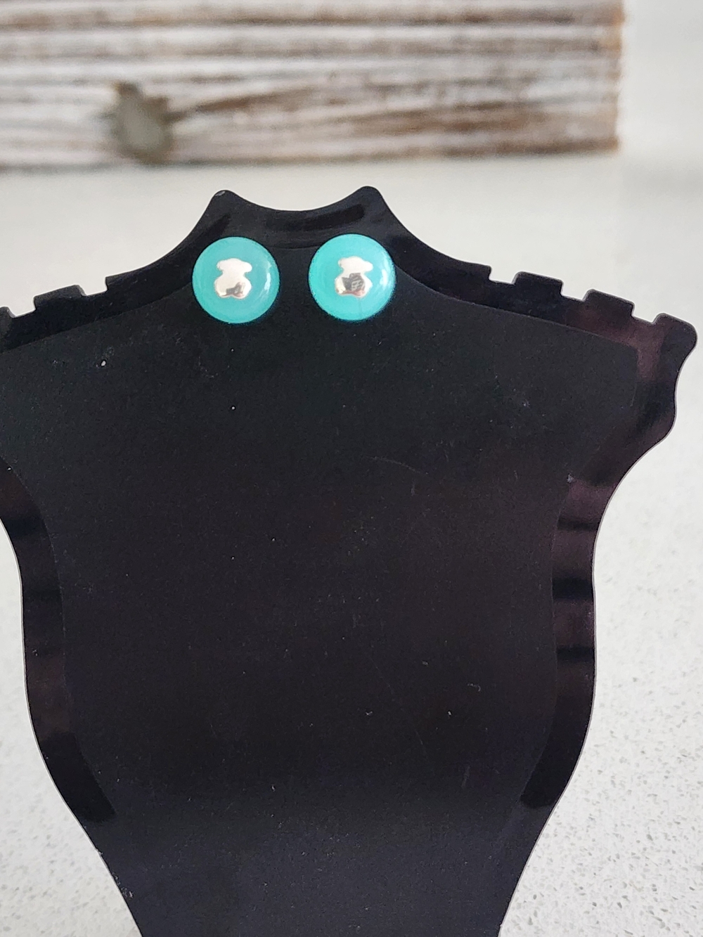 Turquoise Stud Earrings - Unbranded 925